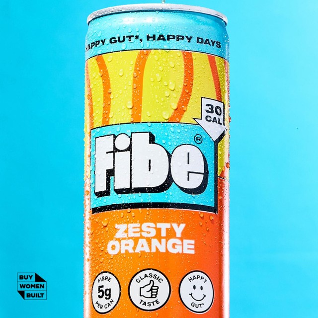 Fibe Zesty Orange canned fibre drink 4 x 250ml - British product