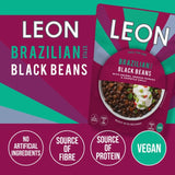 Leon Brazilian Style Black Beans 250g, UK version