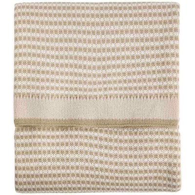 M&S M&S Two Tone Knitted Throw Neutral 130x170cm- Buy online at McGrocer