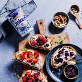 Onken Greek Style Natural Set Yogurt 450g, imported from the UK