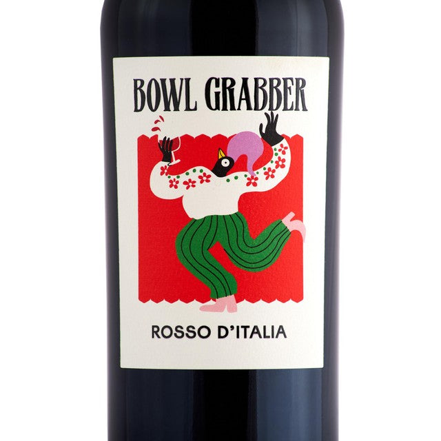 Bowl Grabber Rosso d'Italia red wine 750ml, imported from the UK