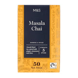 M&S masala chai tea bags 50 teabags, imported from the UK