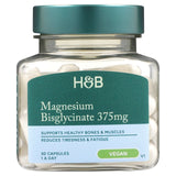 M&S Holland & Barrett Magnesium Bisglycinate 375mg Vegan Capsules Dietary Supplement 30 Pack- Buy online at McGrocer