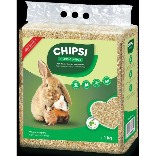 Chipsi Apple Wood Shavings 1kg - British product