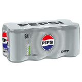 Pepsi Diet Cola 8 x 330ml cans, imported from the UK