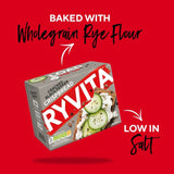 Ryvita crispbread crackers cracked black pepper 200g, imported from the UK