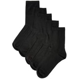 M&S Women's Supersoft Crew Socks Sumptuously Soft Black Size 3-5, imported from the UK