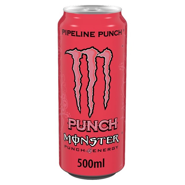 Monster Pipeline Punch energy drink 4x500ml, imported from the UK