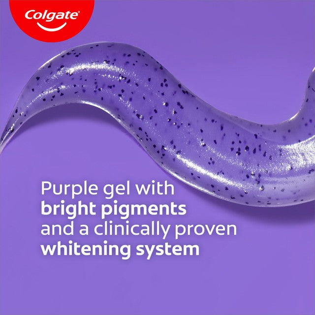 Colgate Advanced White Purple toothpaste, imported from the UK