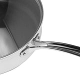 M&S stainless steel non-stick sauté pan 28cm 4L capacity, imported from the UK