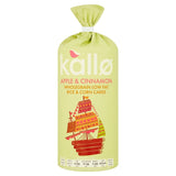 Kallo apple and cinnamon rice cakes 127g, UK version