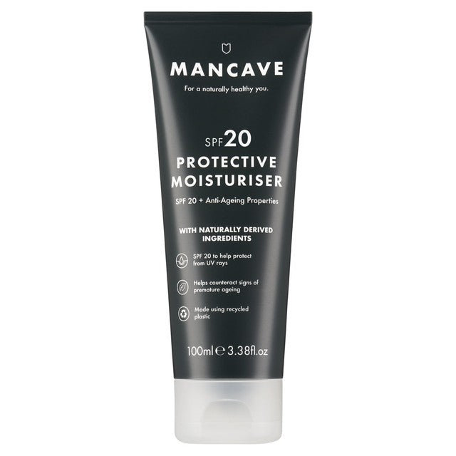 ManCave SPF20 Protective Anti-Aging Moisturiser 100ml, imported from the UK