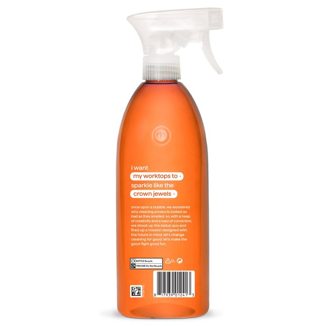 Method Kitchen Surface Cleaner Clementine 828ml, imported from the UK