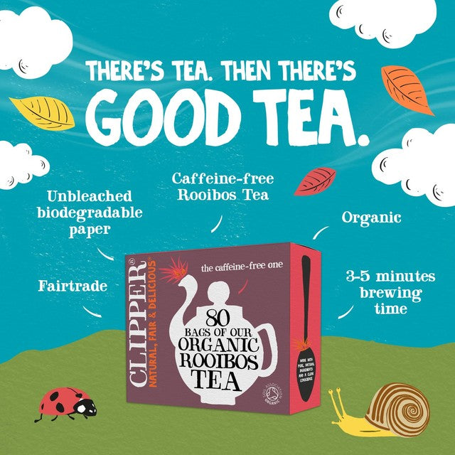 Clipper Organic Redbush Tea Bags 80 Bags - British product
