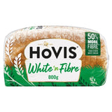 Hovis White 'n' Fibre white bread loaf 800g (British brand)