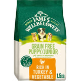 M&S James Wellbeloved Grain Free Puppy Junior Dry Dog Food Turkey & Veg- Buy online at McGrocer