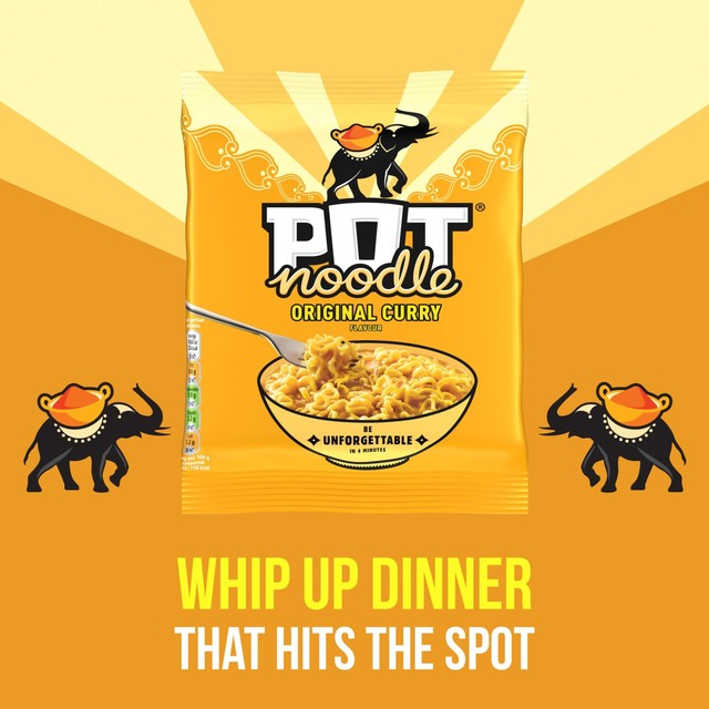 Pot Noodle Original Curry instant noodles 2 servings British brand