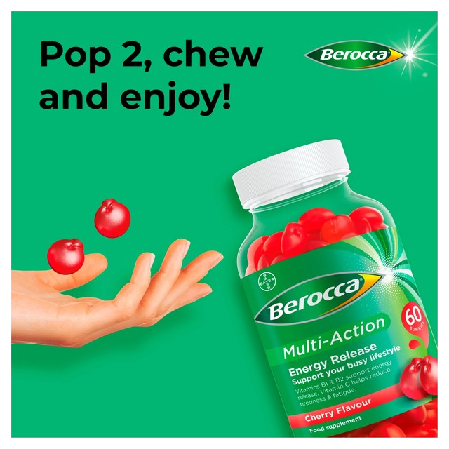 Berocca cherry vitamin gummies 60 pack - British product