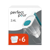 M&S Aqua Optima Perfect Pour Water Filter Jug 2.4L 6 Month Pack- Buy online at McGrocer