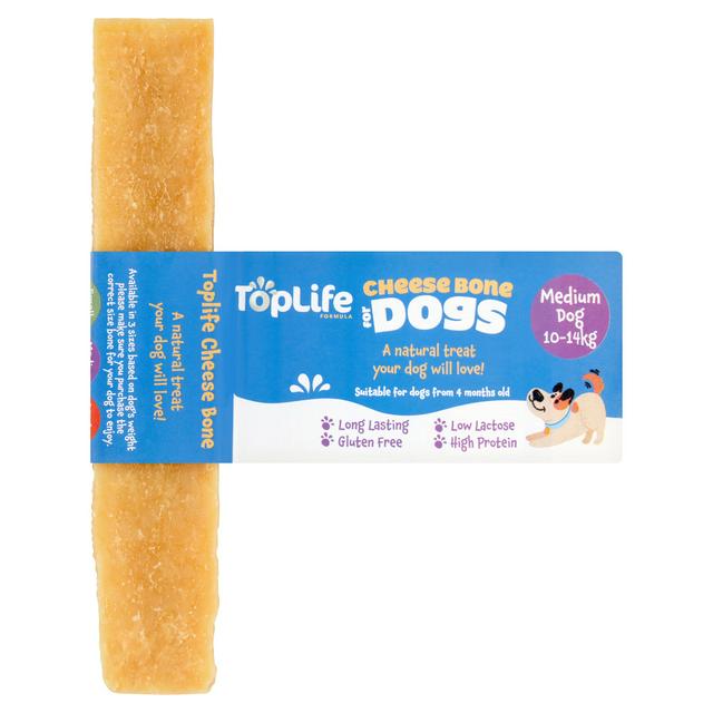 TopLife Formula Cheese Bone Medium Dog Treat 10-14kg 70g