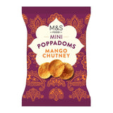 M&S mango chutney flavour mini poppadoms 65g, imported from the UK