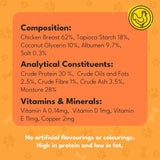 Pet Munchies Chicken Dog Treats 50g, imported from the UK