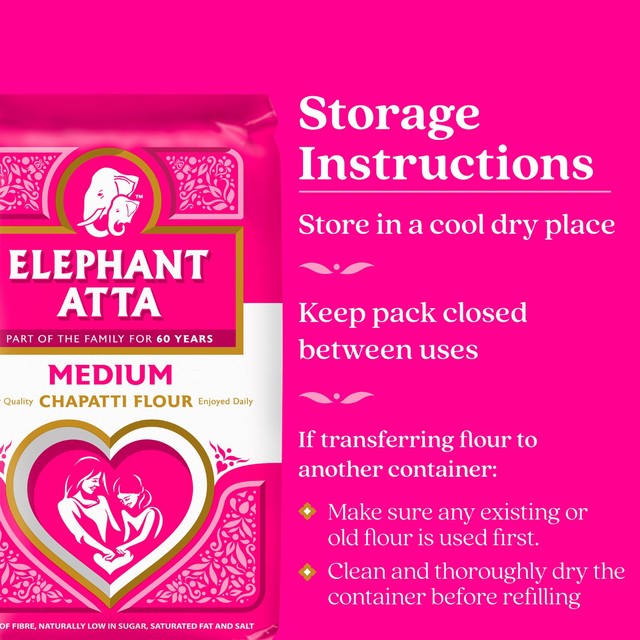 Elephant Atta Medium Chapatti Flour - British product