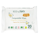 M&S Naty Compostable Wipes Travel Pack Unscented Baby Wipes 20 Pack- Buy online at McGrocer