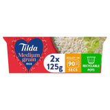 M&S Tilda Medium Grain Rice Pots Microwave Ready Rice 250g- Buy online at McGrocer