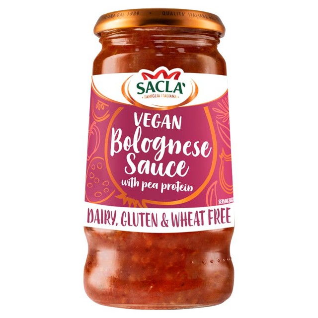 Sacla' Vegan Bolognese Sauce 350g (British brand)