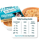 Burns Free Range Chicken wet dog food 6x395g - British product