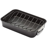 M&S Stellar Eclipse Roasting Pan with Rack 40 x 28 x 8cm- Buy online at McGrocer