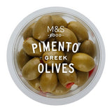 M&S M&S Greek Stuffed Olives with Pimento Peppers 170g- Buy online at McGrocer