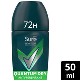 M&S Sure Men 72hr Nonstop Antiperspirant Deodorant Roll On Quantum Dry- Buy online at McGrocer