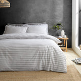 M&S Turner Bianca Frill Stripe Duvet Set King- Buy online at McGrocer
