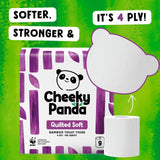 The Cheeky Panda luxury quilted bamboo toilet tissue 9-pack (British brand)