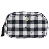 M&S M&S Womens Blue and White Gingham Cosmetic Bag- Buy online at McGrocer