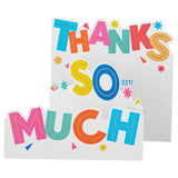 M&S M&S Thanks So Much Fold Out Thank You Card 15x15cm- Buy online at McGrocer