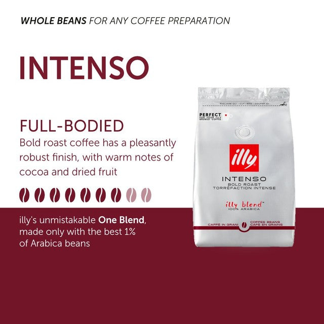 Illy Intenso coffee beans 500g, UK version