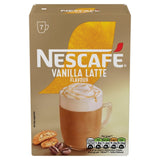 Nescafe Gold Vanilla Latte instant coffee 7 sachets, imported from the UK