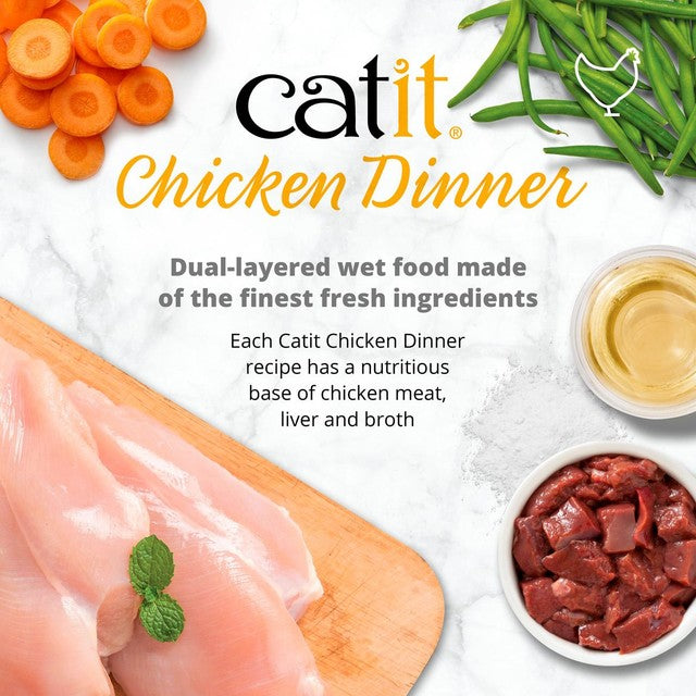 Catit Chicken Dinner Variety Pack cat food, UK version