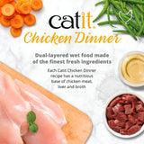 Catit Chicken Dinner Variety Pack cat food, UK version