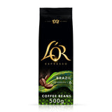M&S L'OR Brazil Coffee Beans Intensity 6 500g- Buy online at McGrocer