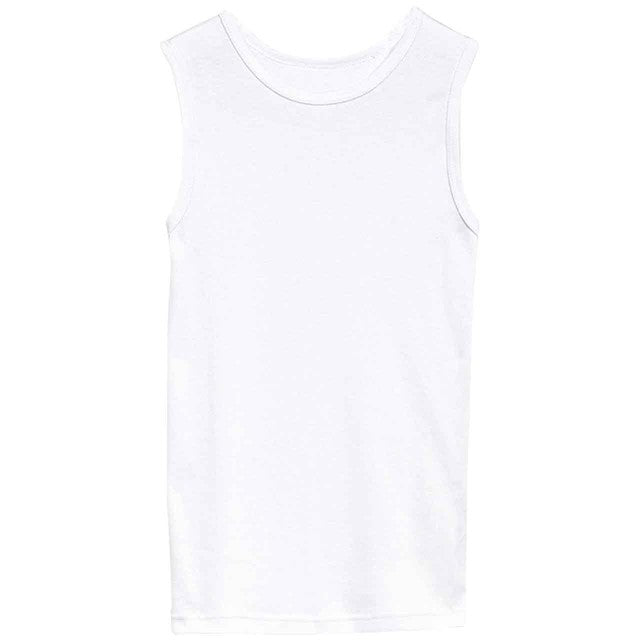 M&S Collection white cotton vests 5 pack imported from the UK