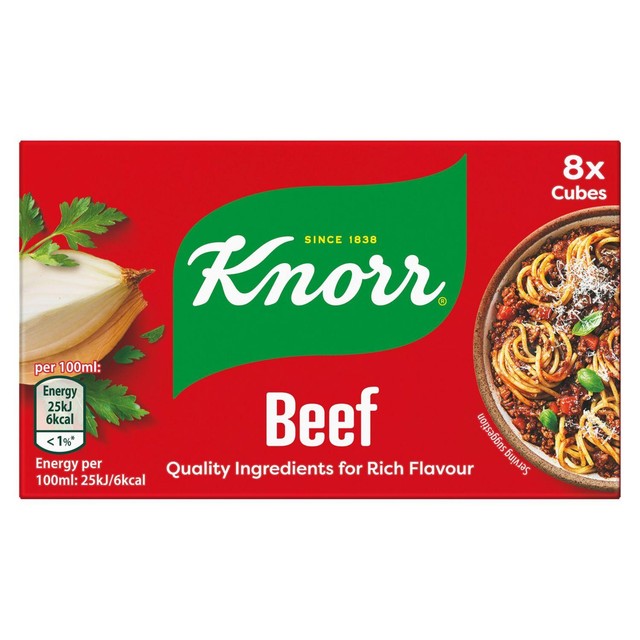 Knorr beef stock cubes 8 x 10g, UK version