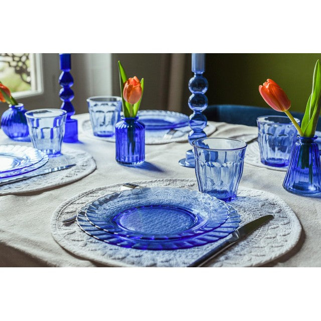 Duralex Picardie marine blue tumbler set 310ml - British product
