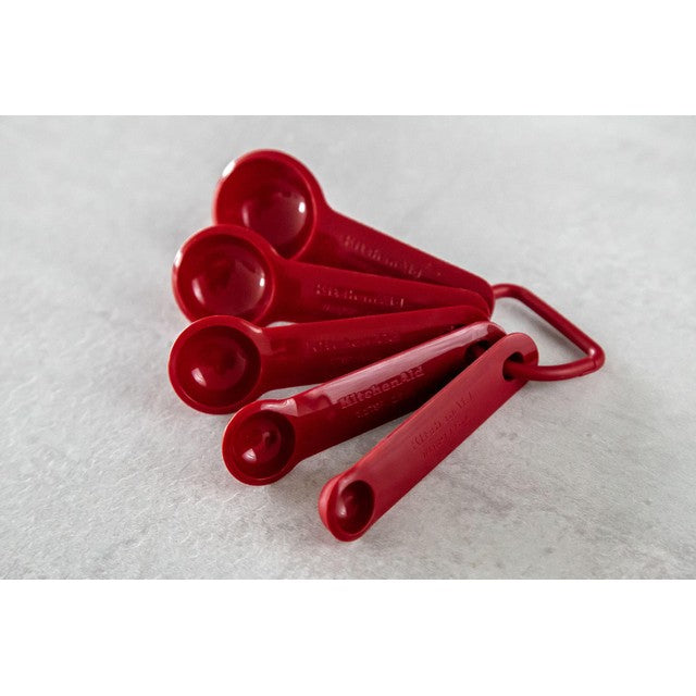 KitchenAid red measuring spoon set 5-piece - British product
