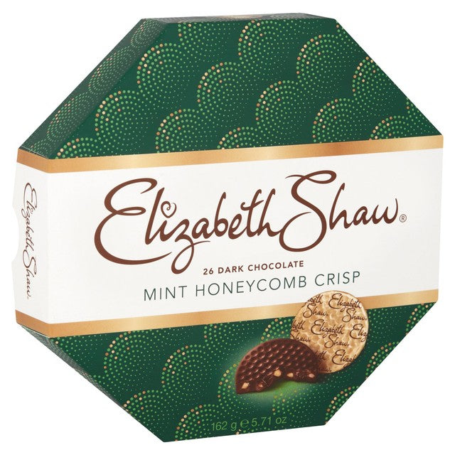 Elizabeth Shaw Dark Mint Crisp Chocolates 162g - British product