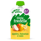 Little Freddie Organic Apples Bananas Oats Baby Food Pouch 6 Months 100g