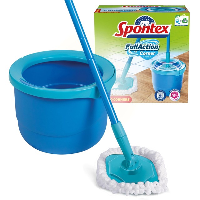 Spontex Full Action spin mop and bucket system - British product